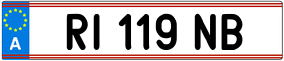 Trailer License Plate